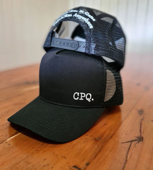 Black Trucker Cap